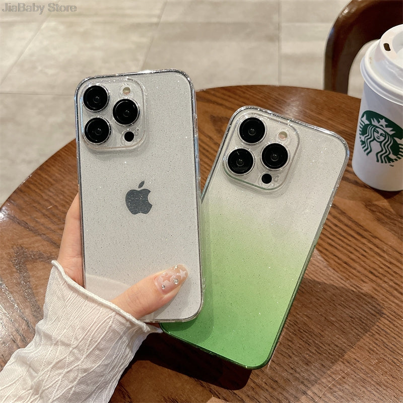 Luxury Bling Glitter Transparent Shockproof Case for Apple iPhone 16/15/14/13/12 Pro Max Plus Mini
| Stylish & Protective