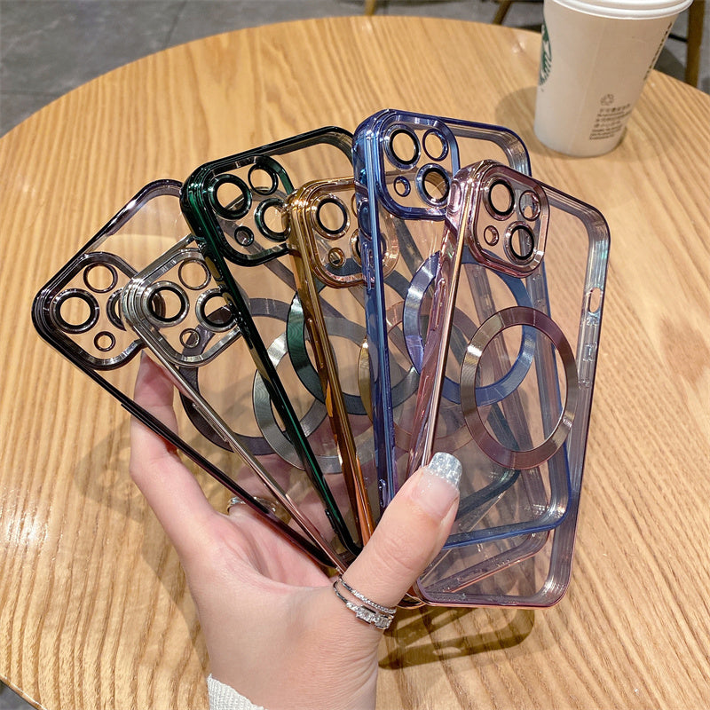 Magnetic Luxury For Apple iPhone 16/15/14/13/12 Pro Max Plus Mini Case Made Of Soft Silicone | Camera Protection, Clear Premium Coating, Magsafe Wireless Charging & Scratch-Resistant