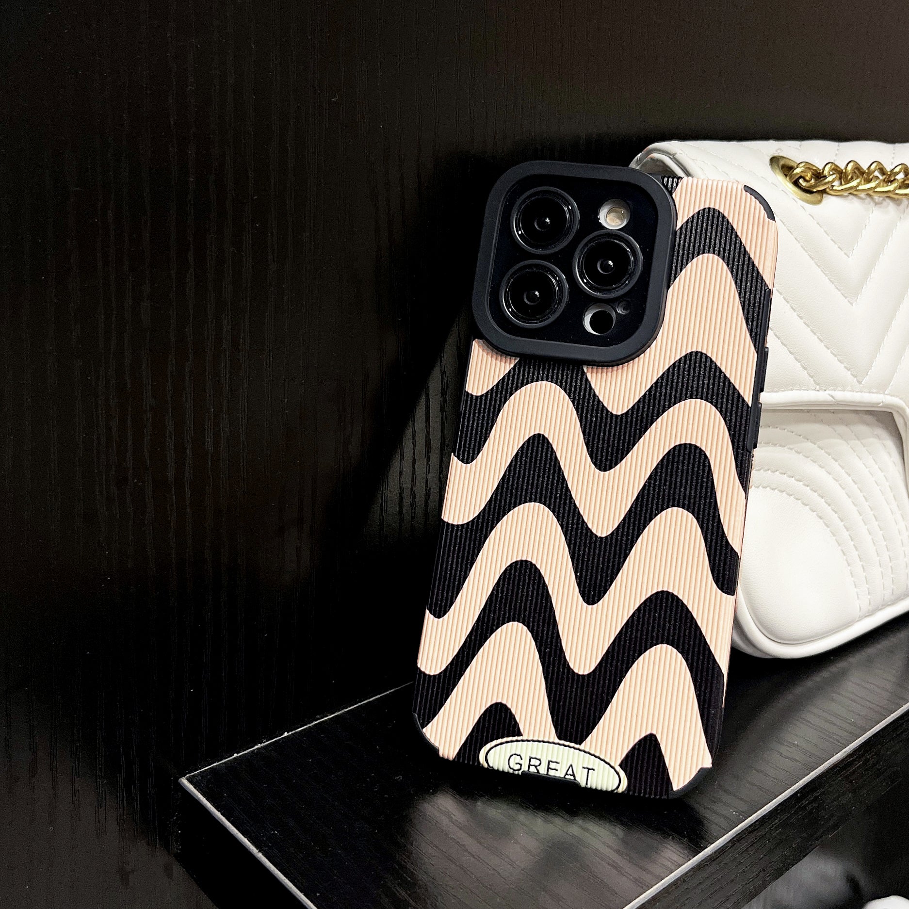 Luxury Ultra-Thin Black and White Zebra Stripe iPhone Case | MagSafe Case with Camera Protector for Apple iPhone 16/15/14/13/12 Pro Max Plus Mini Cover | Heavy Duty, Shockproof Phone Case | Silicone Soft Cover Protective Case