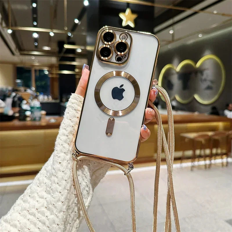 Magnetic Luxury For Apple iPhone 16/15/14/13/12 Pro Max Plus Mini Case Made Of Soft Silicone | Camera Protection, Clear Premium Coating, Magsafe Wireless Charging & Scratch-Resistant