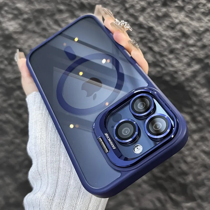 Premium iPhone Case Clear HD | Magnetic MagSafe & Wireless Charging | Shockproof Transparent Hybrid Armor with Camera Lens Protection for Apple iPhone 16/16e, 15, 14, 13, 12 Pro Max, Pro, Plus & Mini Cover