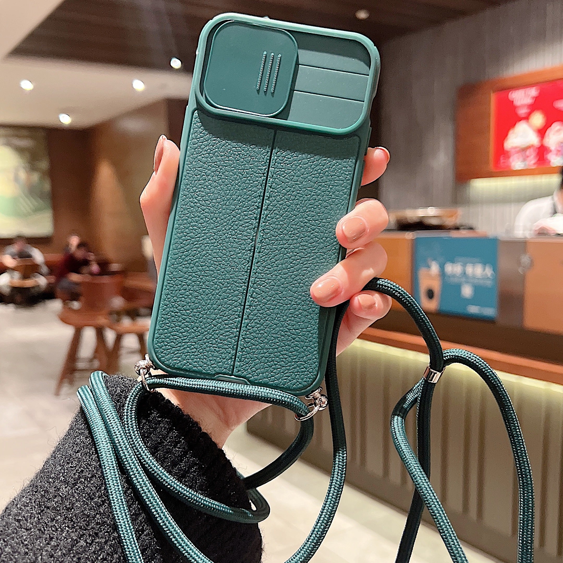 Premium Camera Slider Lens with Luxurious Leather Texture iPhone Case | MagSafe Case with Full Protection and Camera Lens Cover for Apple iPhone 16/15/14/13/12 Pro Max Plus Mini | Heavy Duty Phone Case | Premium Protective Case