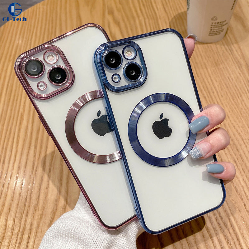 Magnetic Luxury For Apple iPhone 16/15/14/13/12 Pro Max Plus Mini Case Made Of Soft Silicone | Camera Protection, Clear Premium Coating, Magsafe Wireless Charging & Scratch-Resistant