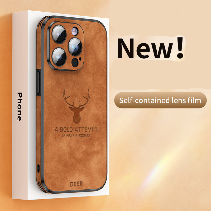 Luxury Bumper with Deer Design and Motivational Quote iPhone Case | MagSafe Case with Camera Protection Cover | Case for Apple iPhone 16/15/14/13/12 Pro Max Plus Mini | Armor Case, High-Quality Phone Cover