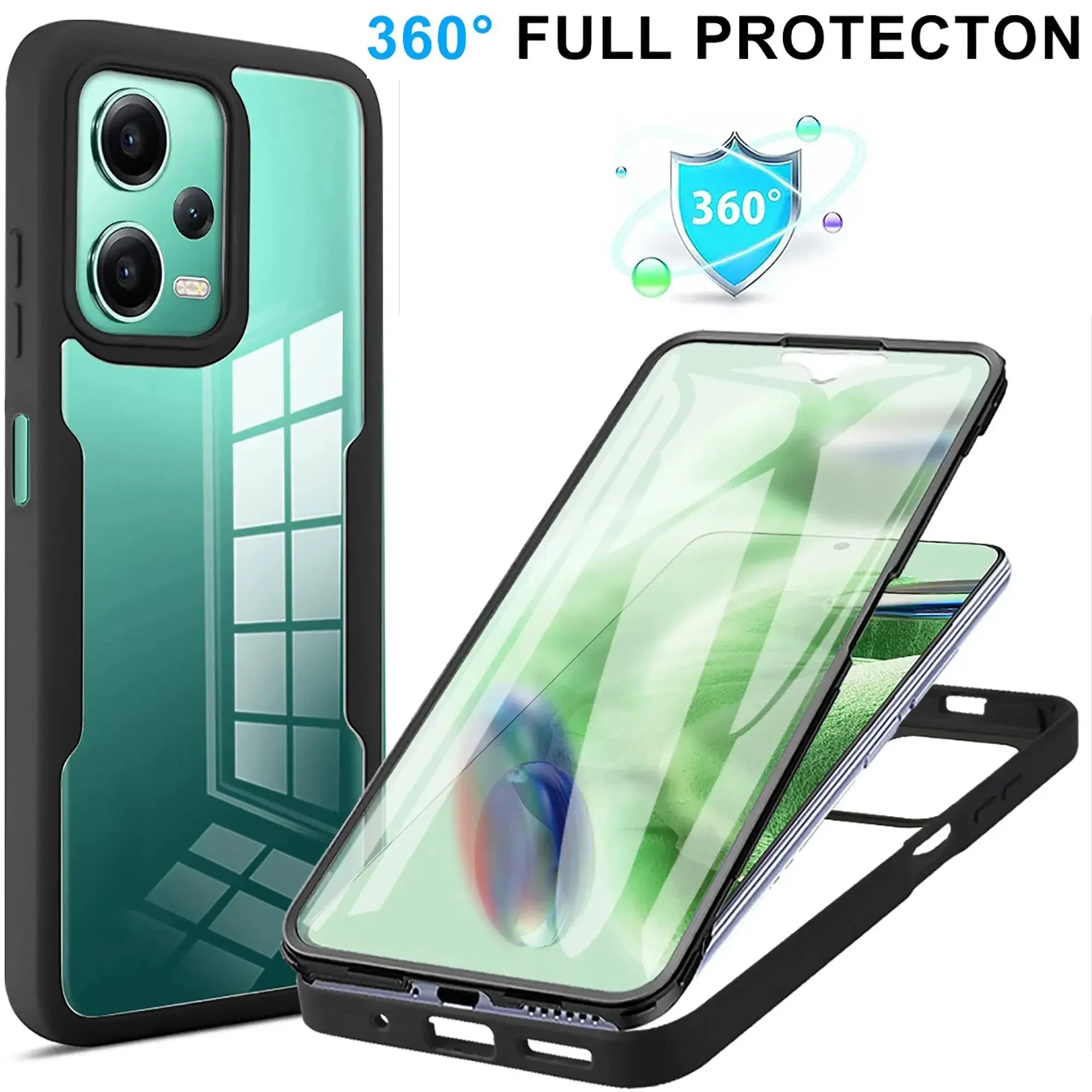 High-Quality Transparent 360-Degree Silicone Protection iPhone Case with MagSafe | 360-Degree Protection and Camera Lens Cover for Apple iPhone 16/16e, 15, 14, 13, 12 Pro Max, Pro, Plus & Mini Cover | Armor Case and Bumper Cover | Premium Phone Case