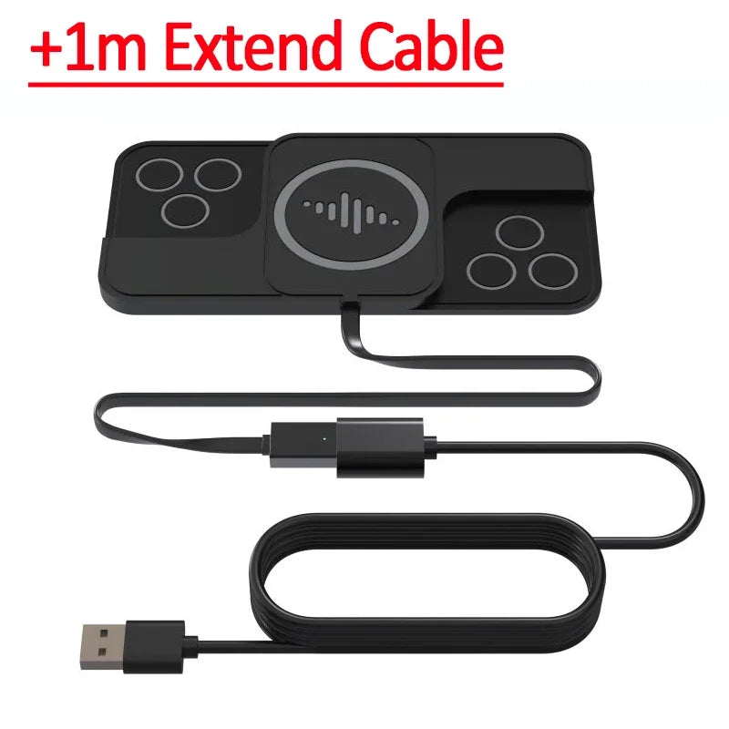 Car Premium 20W Silicone Fast Charging Docking Station | Wireless Charger with Anti-Slip Pad & Fast Wireless Charging Station for Smartphones, Apple iPhone, Samsung, iOS & Android