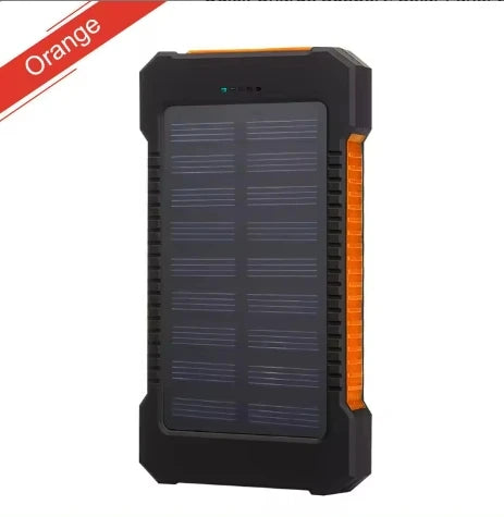 High-Quality Power Bank 20000mAh Solar Charger | Portable External Battery with 5V Fast Charging and Super Bright Flashlight for Smartphones, Apple iPhone, Samsung, iOS & Android On-the-Go