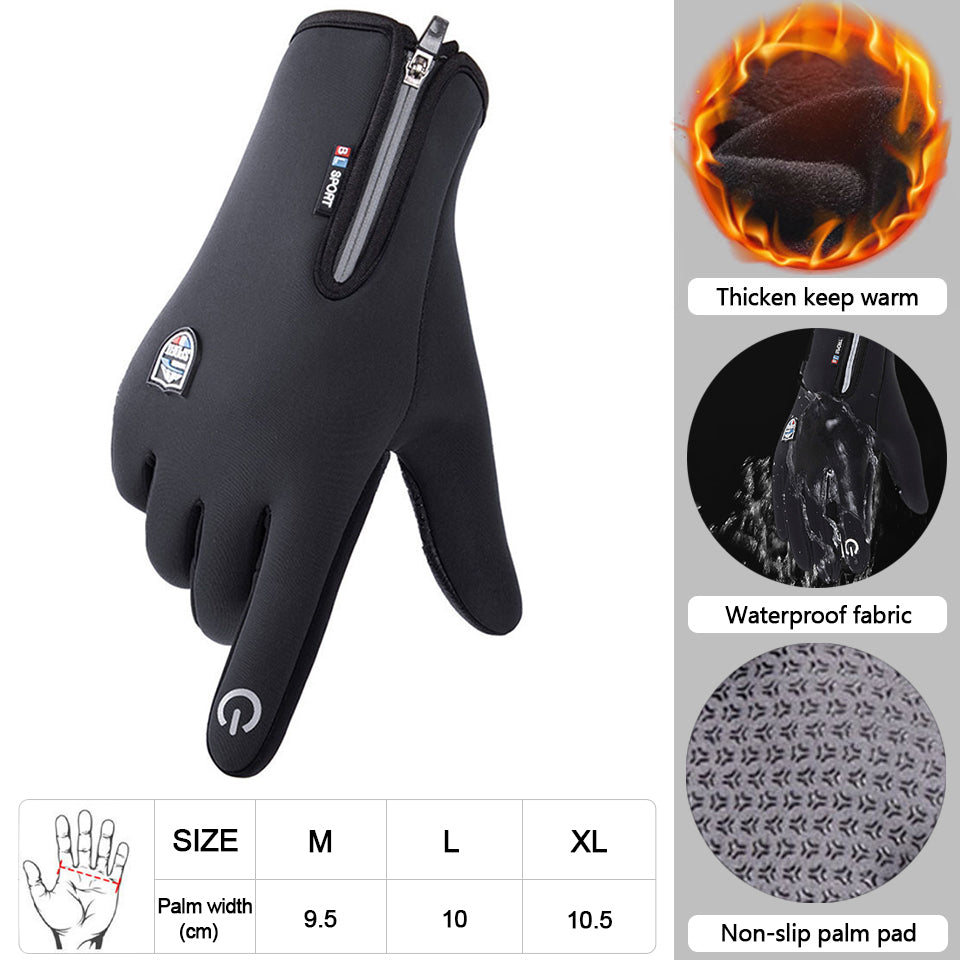 Premium Touchscreen-Warme Handschuhe: Outdoor, Radfahren, Motorrad, Sport, Fitness - Wasserdicht, Winddicht, Rutschfest - Winter