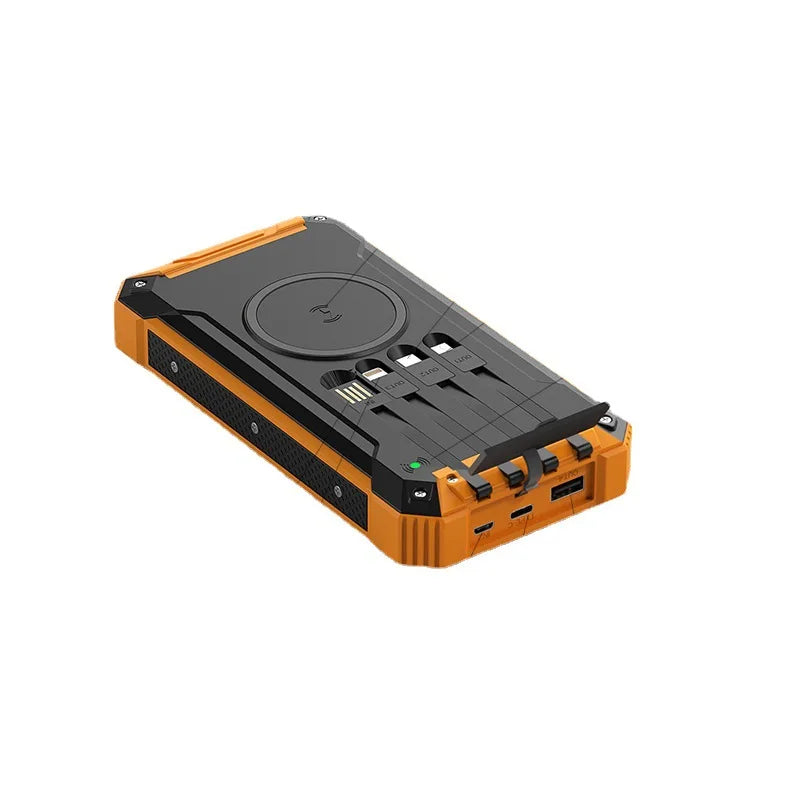 High-Quality Power Bank 20000mAh Solar Charger | Portable External Battery with 5V Fast Charging and Super Bright Flashlight for Smartphones, Apple iPhone, Samsung, iOS & Android On-the-Go