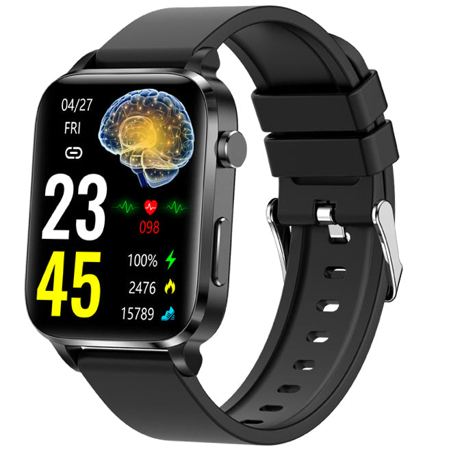 Premium Blood Glucose Smartwatch for Men and Women: AI Voice Assistant, Bluetooth Calling, Infrared SpO2 Sensor, Health Monitoring, ECG, PPG, Sleep, Heart Rate Monitor, Waterproof Fitness Tracker, Full Touch, Long Battery: iOS & Android Devices – Unisex