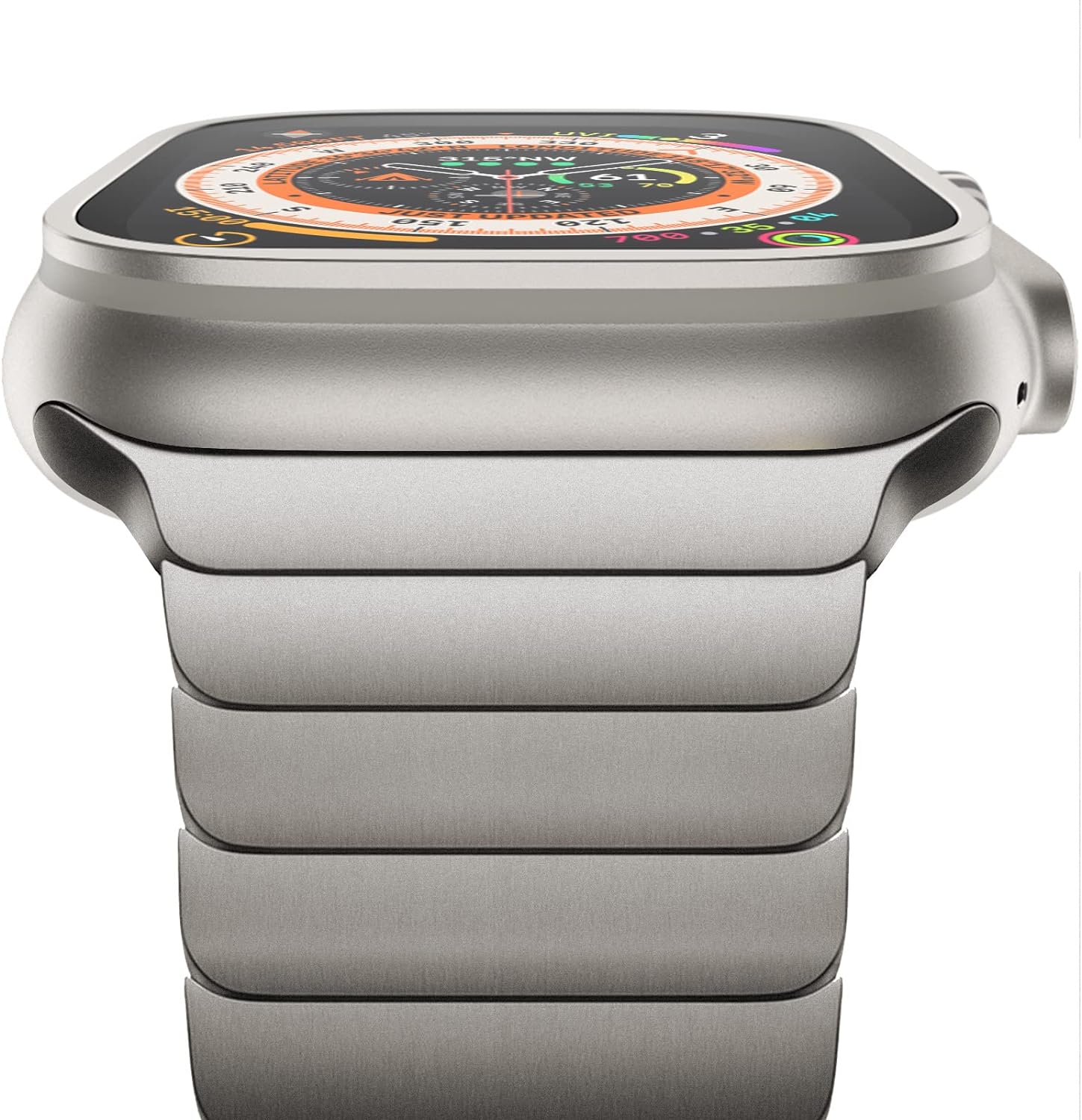 Titan Farbband für Luxury Apple Watch Serie 10/9/8/7/6/5/4/3/2/1 & Ultra 2/1, SE: 2024, 2023, 2022, 2021, 2020, 2019, 2018,