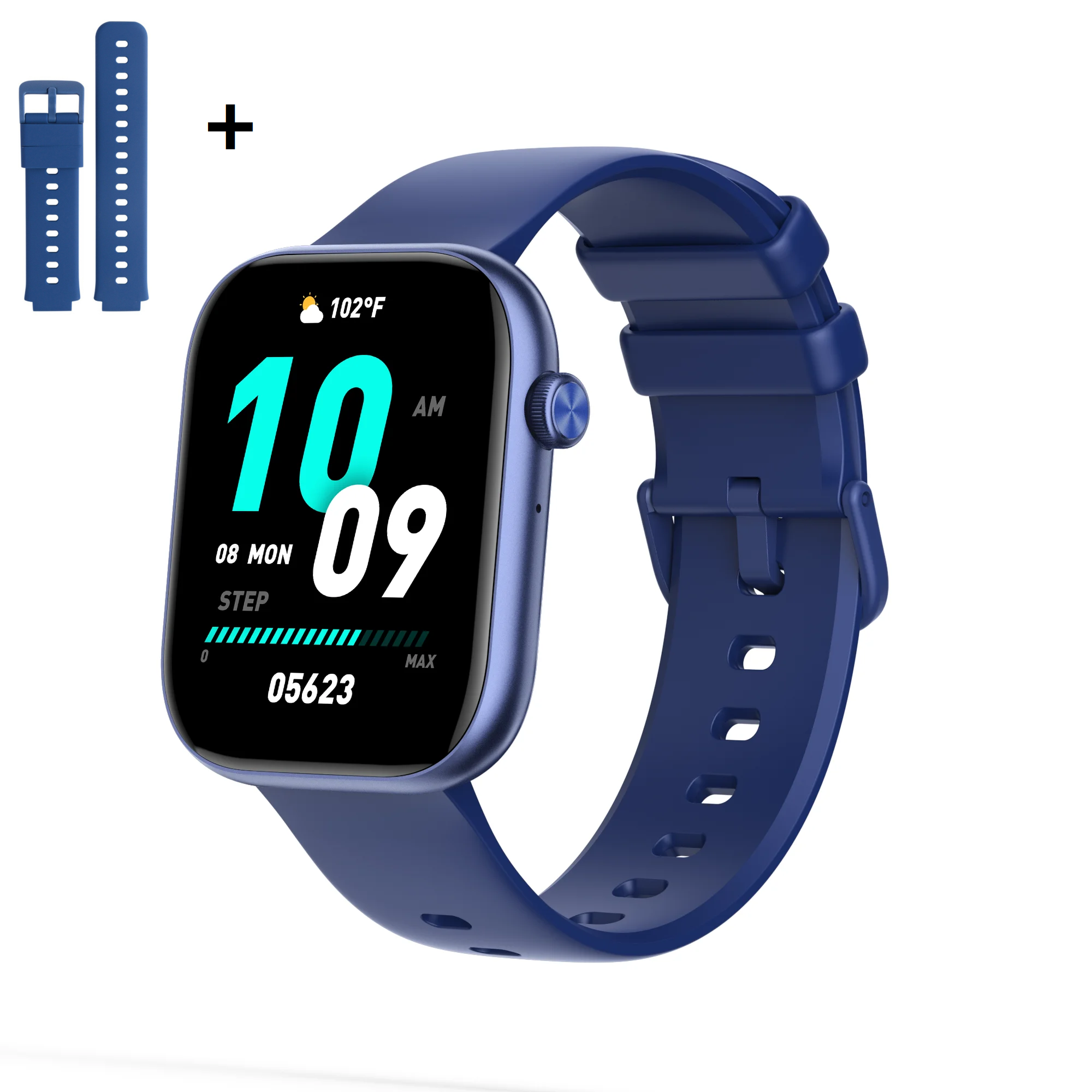 Premium Smartwatch Unisex – Fitness Watch with AI, Voice Calls, ECG, Blood Glucose Monitoring, Health Tracking, IP68 Waterproof, Step Counter, Heart Rate & Sleep Monitor, Notifications & Voice Assistant – For Women & Men