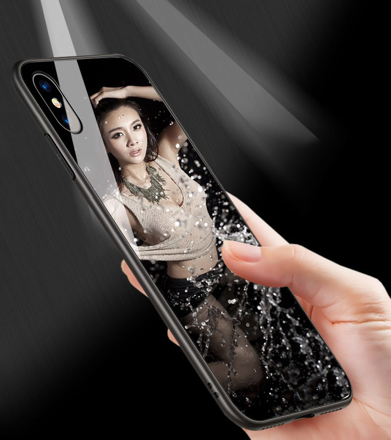 Apple iPhone HĂŒlle Benutzerdefiniertes Foto MagSafe, Kameraprotektion, gehĂ€rtetem Glas iPhone 11 12 13 14 15 Pro Max Plus