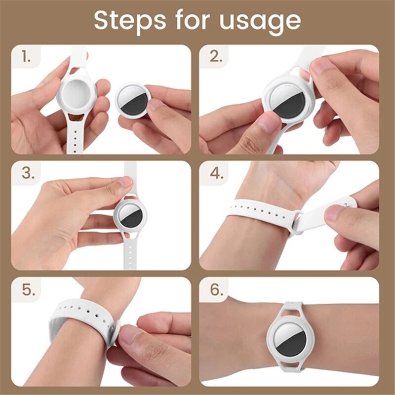 Kinder-Armband aus Silikon für Apple AirTags Premium™ - 14:1202#Red - 0 - Phone Heaven Zone