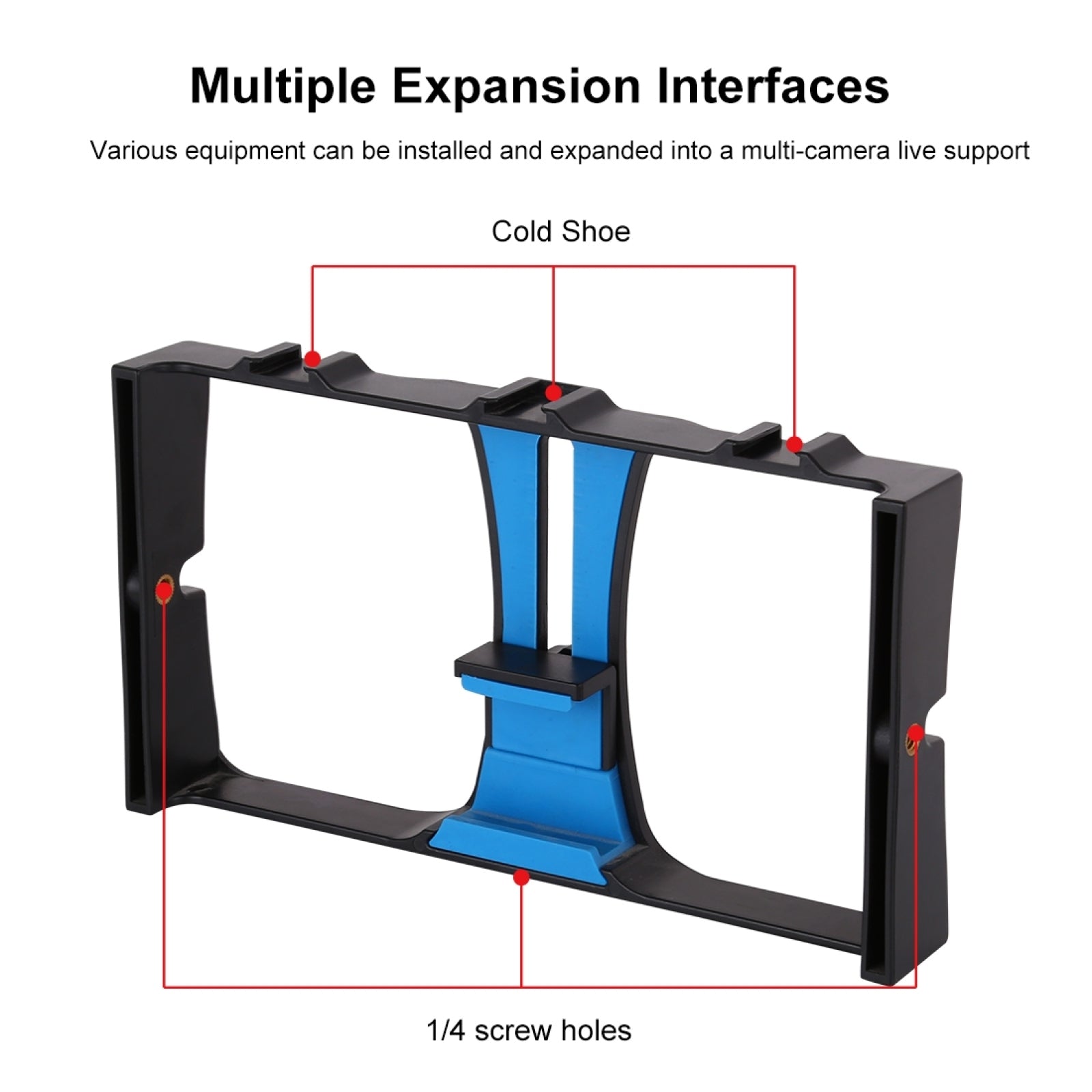 Kamera-Käfig Stabilisator für Smartphones: Filmproduktion Rig & Handgriff Halterung | Premium und Android - Phone Heaven Zone