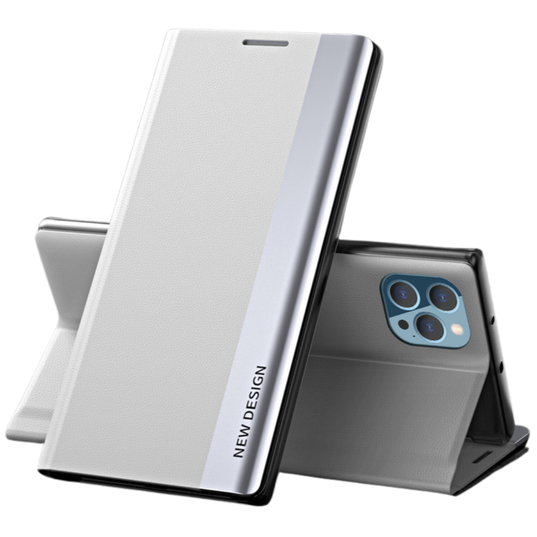 Premium Flip Book Cover with Magnetic Closure and Stand Function iPhone Case | MagSafe Flip Cover Case for Apple iPhone 16/15/14/13/12 Pro Max, Plus, Mini - Versatile Protective Cover
