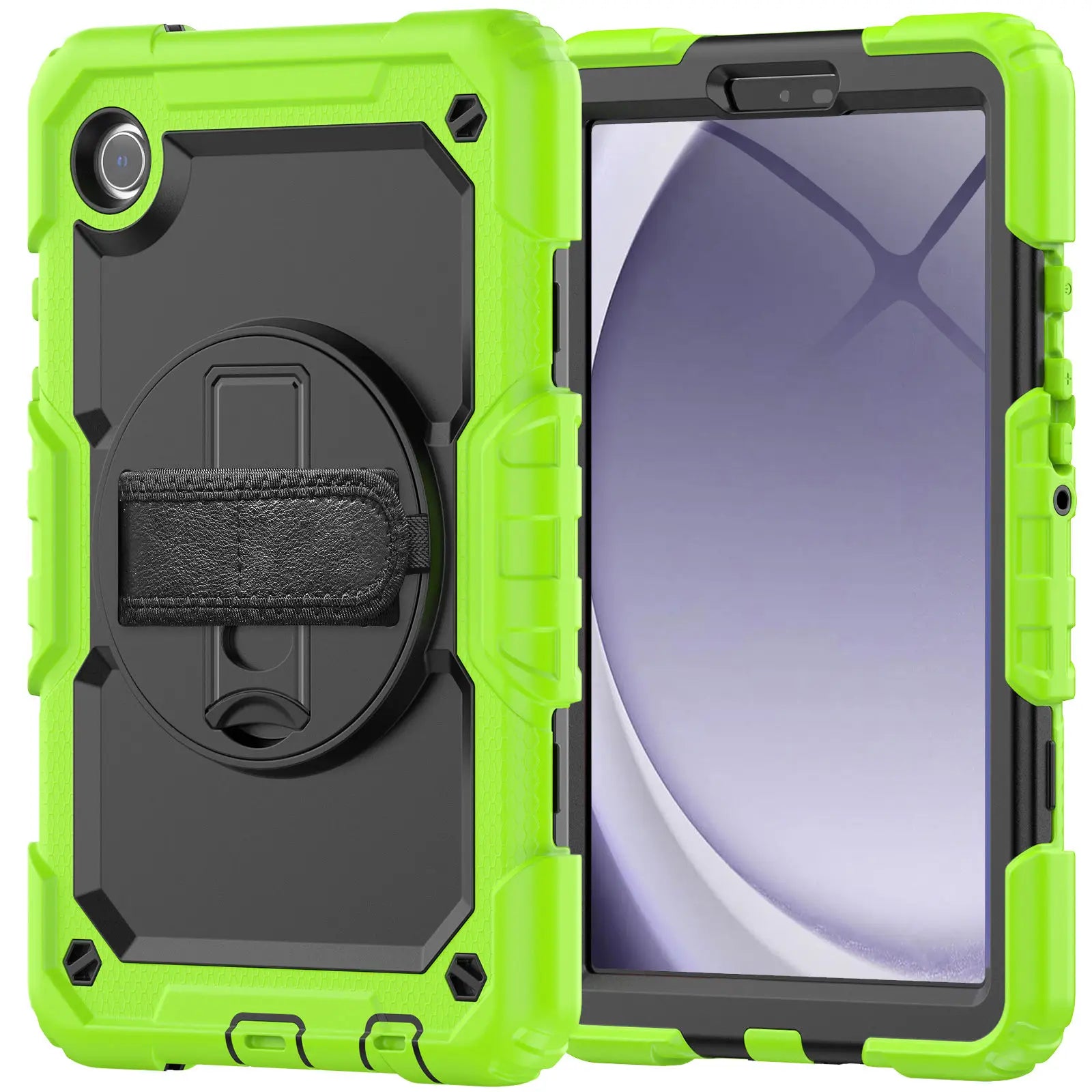 Premium Case: Apple iPad Hülle mit militärischem Schutz & Handschlaufe - Robustes Gehäuse & Cover für 10,2" 9. Gen, 9,7