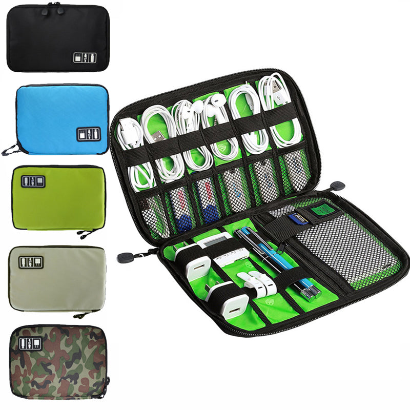 Premium Storage Bag for MacBook & Laptop Accessories – Fits 13", 14", 16" Devices – Travel Organizer Case for External Hard Drive, U-Disk, SSD, Charger, Headphones, Cables & More | Compact & Water-Resistant Design