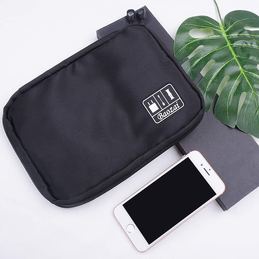 Premium Storage Bag for MacBook & Laptop Accessories – Fits 13", 14", 16" Devices – Travel Organizer Case for External Hard Drive, U-Disk, SSD, Charger, Headphones, Cables & More | Compact & Water-Resistant Design