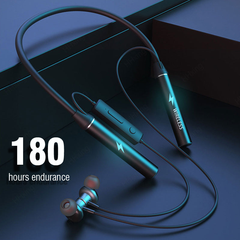 Hochwertige Bluetooth Kopfhörer: Bass, 180 Std. Ausdauer, Mikrofon, Stereo Neckband, Sport-Headset, TF-Karte | Kompatibel mit