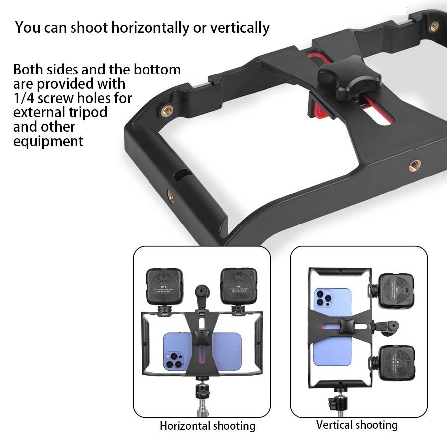 Kamera-Käfig Stabilisator für Smartphones: Filmproduktion Rig & Handgriff Halterung | Premium und Android - Phone Heaven Zone