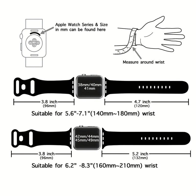 Graviertes Premium-Armband für Apple Watch | 45mm, 44mm, 42mm, | iWatch Serie Ultra/SE/2-9/7/3-8/5/4 - Phone Heaven Zone