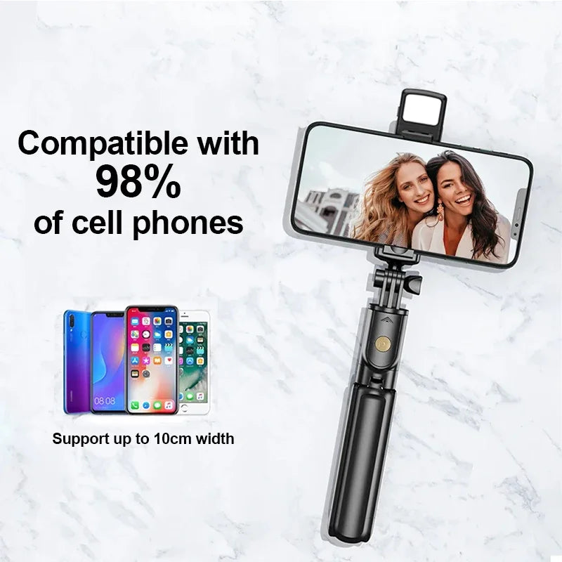 Premium kabelloser Selfie-Stick Stativ-Stand für GoPro Action  Kameras und Smartphones, stabiles Gleichgewicht für Live