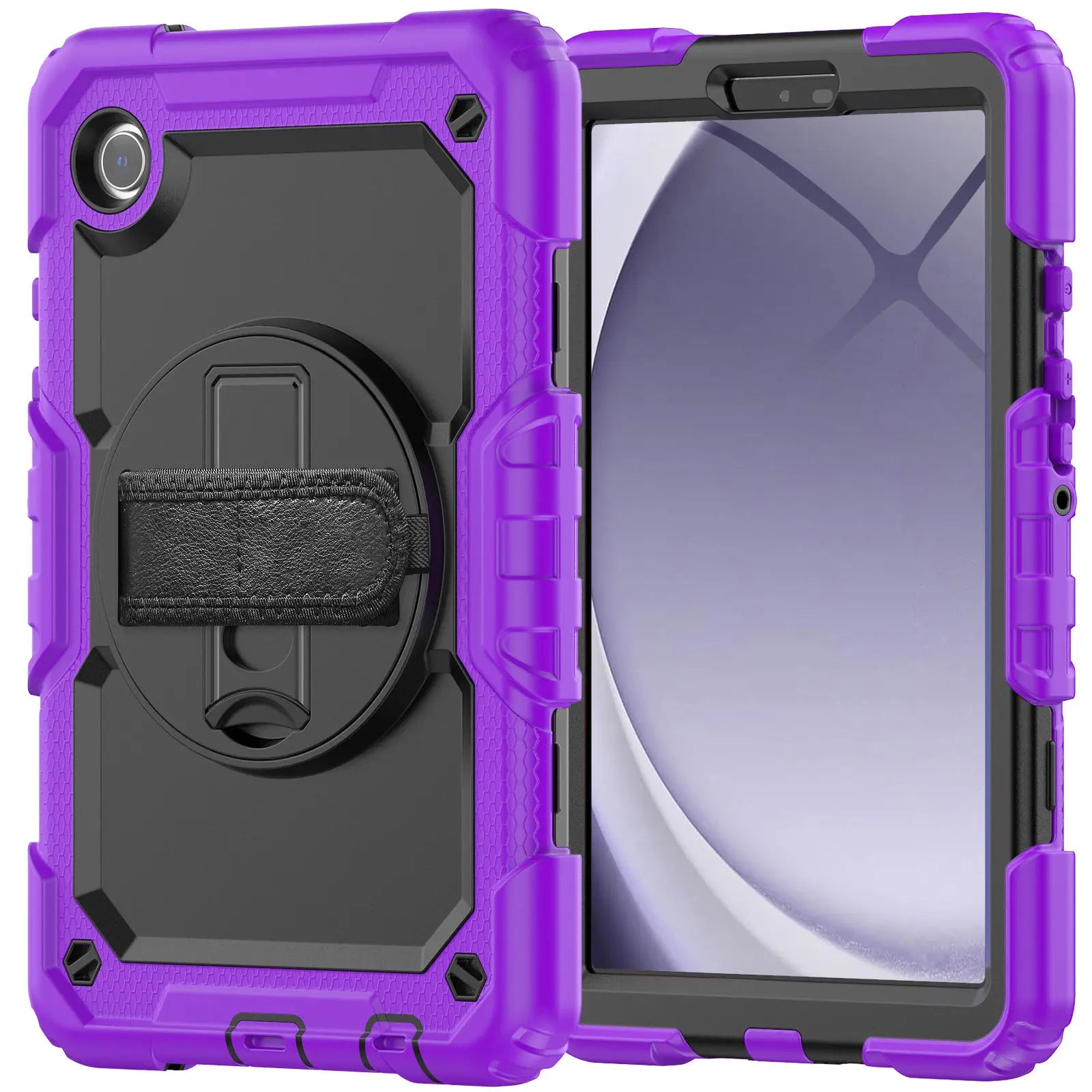 Premium Case: Apple iPad Hülle mit militärischem Schutz & Handschlaufe - Robustes Gehäuse & Cover für 10,2" 9. Gen, 9,7