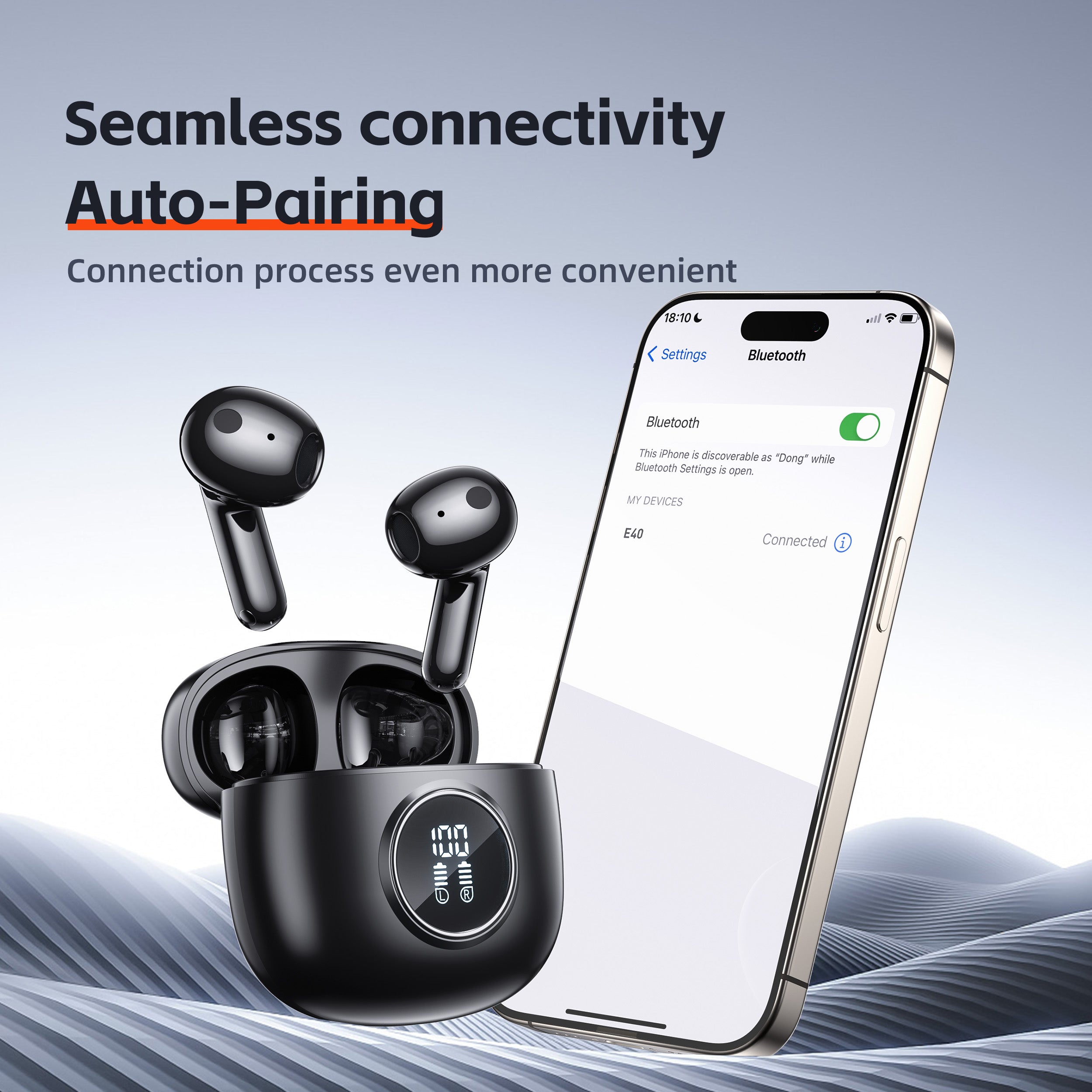 Hochwertige Bluetooth 5.3 TWS-Kopfhörer: HD-Mikrofon, HiFi, 13-mm-Treiber, Wasserdicht, Niedrige Latenz für Gaming/Fitness/Lifestyle