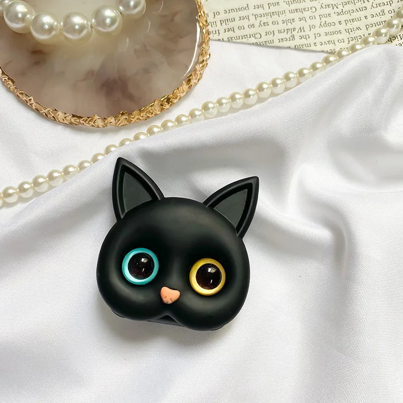 Luxury Air Sac Telefon Halter Griptok Kawaii 3D Katze Handy Finger Ring | Stand Grip Tok Handy Zubehör  iPhone | Stylischer
