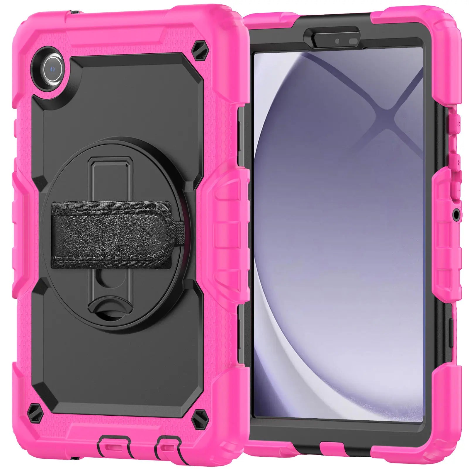 Premium Case: Apple iPad Hülle mit militärischem Schutz & Handschlaufe - Robustes Gehäuse & Cover für 10,2" 9. Gen, 9,7