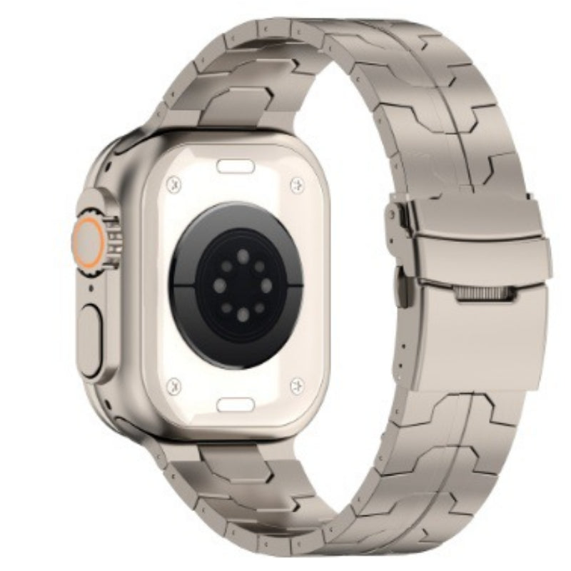 Luxus Apple Watch Armband 41mm 45mm 40mm 44mm - Herren Business Edelstahl-Armband für iWatch Serie 9 8 7  - Phone Heaven Zone
