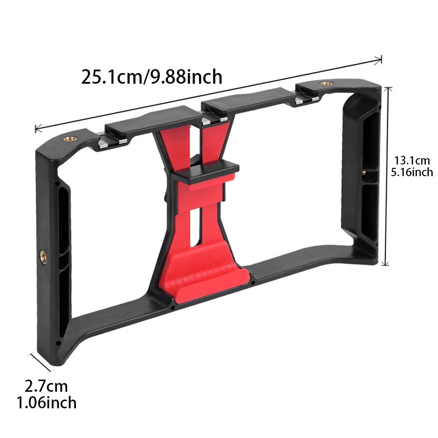 Kamera-Käfig Stabilisator für Smartphones: Filmproduktion Rig & Handgriff Halterung | Premium und Android - Phone Heaven Zone