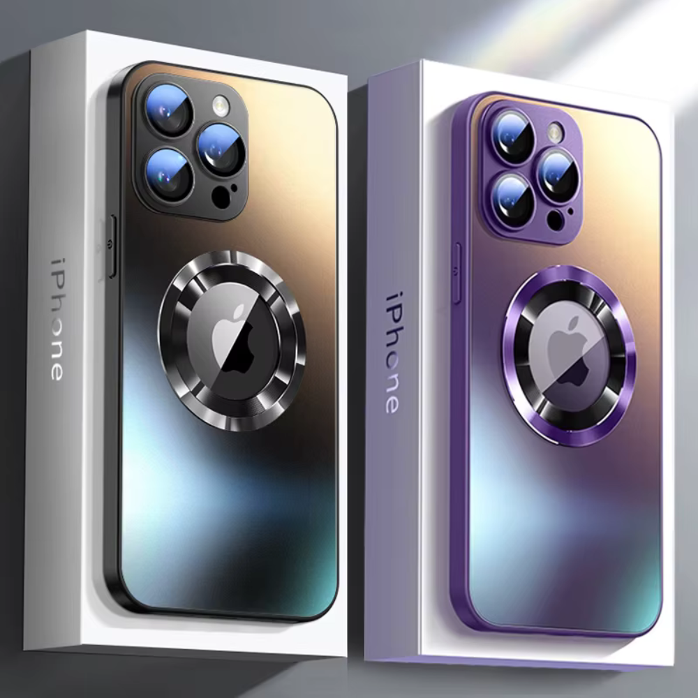 High-Quality Matte Magnetic iPhone Case with MagSafe for Apple iPhone 16/15/14/13/12 Pro Max Plus Mini | Glass Lens Camera Protection Cover, Armor Protective Case, Shockproof and Stylish Phone Case | Limited Edition