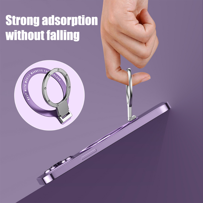 Hochwertiger Magnetischer Handy-Ringhalter für Apple iPhone 15/14/13/12 Pro Max/Plus/Mini: MagSafe-kompatibel, Abnehmbarer