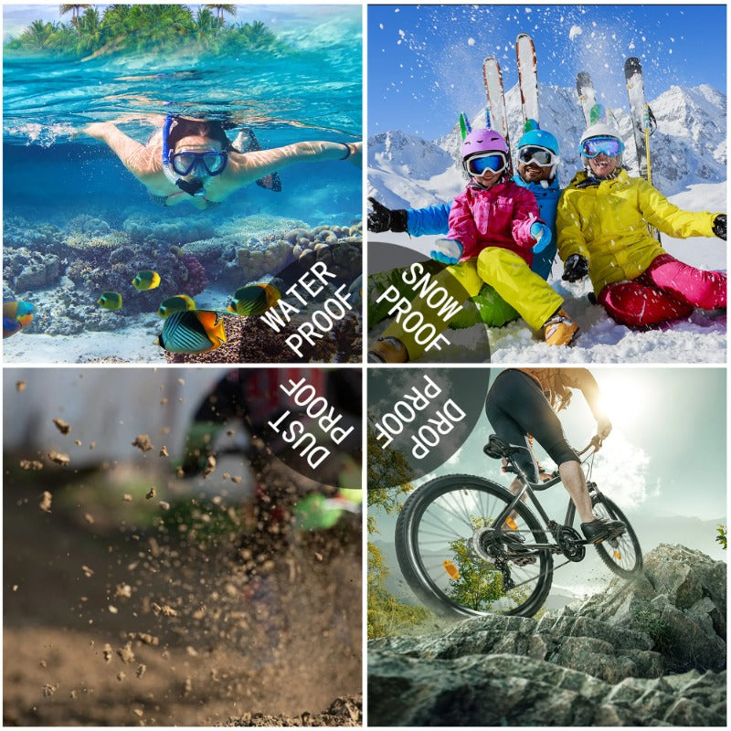 Premium IP68 Waterproof Magnetic Case with MagSafe for Apple iPhone 16/16e, 15, 14, 13, 12 Pro Max, Pro, Plus & Mini: 360° Full Protection Case, Military Armor Design | Dustproof, Shockproof Cover with Camera Protection | Ideal for Diving and Swimming