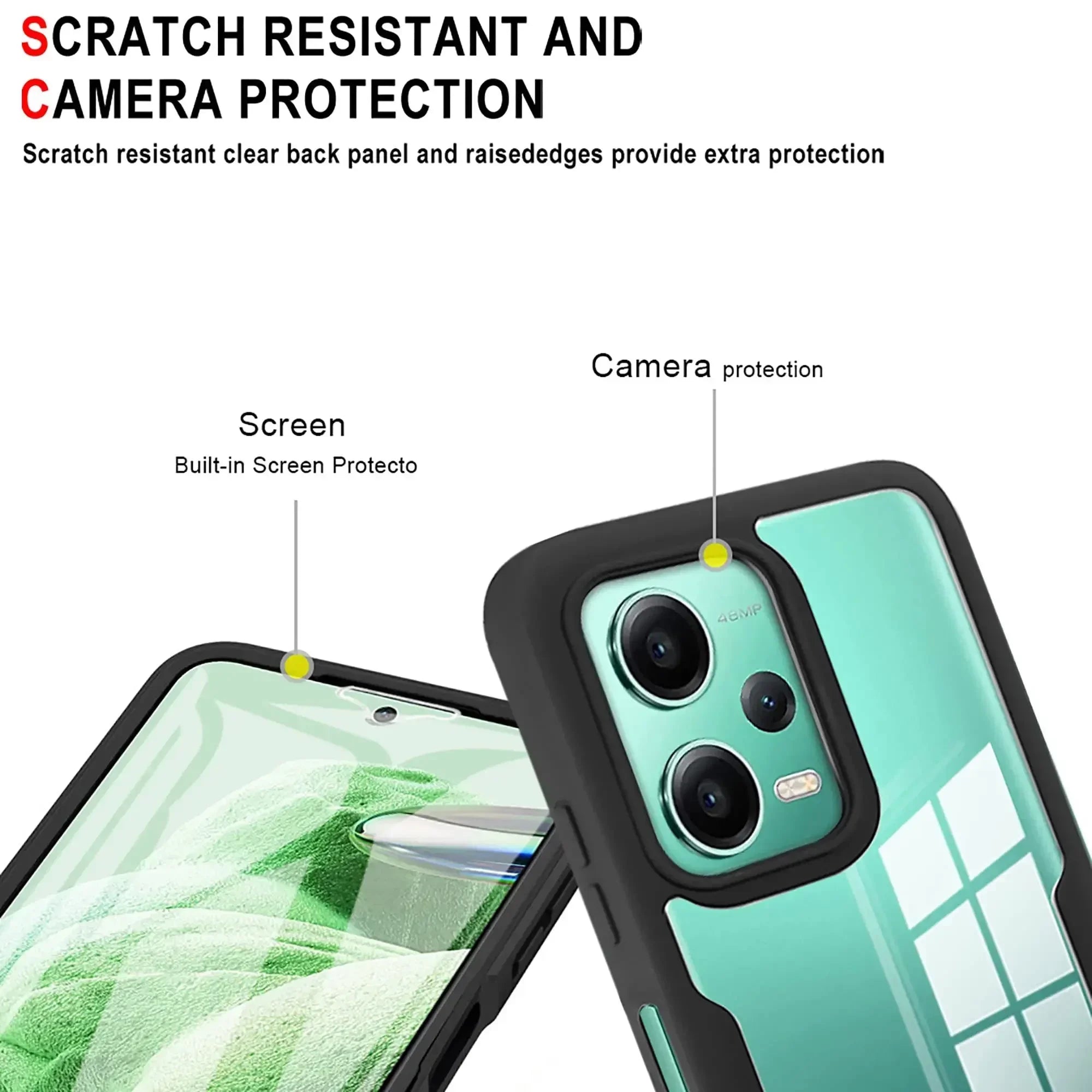 High-Quality Transparent 360-Degree Silicone Protection iPhone Case with MagSafe | 360-Degree Protection and Camera Lens Cover for Apple iPhone 16/16e, 15, 14, 13, 12 Pro Max, Pro, Plus & Mini Cover | Armor Case and Bumper Cover | Premium Phone Case