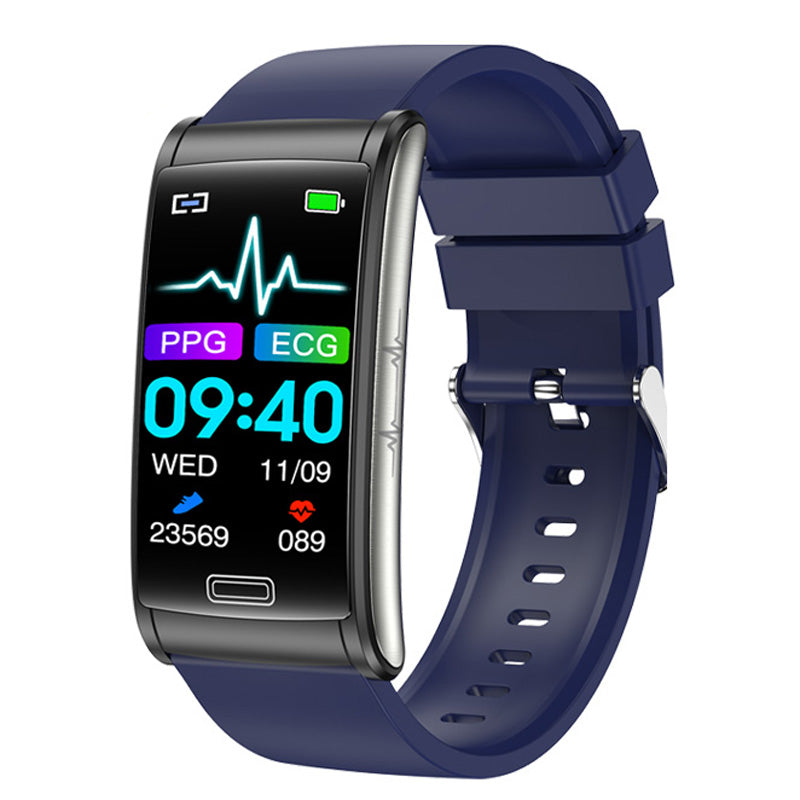 Hochwertiges, nicht-invasives Blutzucker-EKG + PPG Gesundheits-Smart-Armband | IP68 Wasserdichte Sport-Smartwatch für Männer