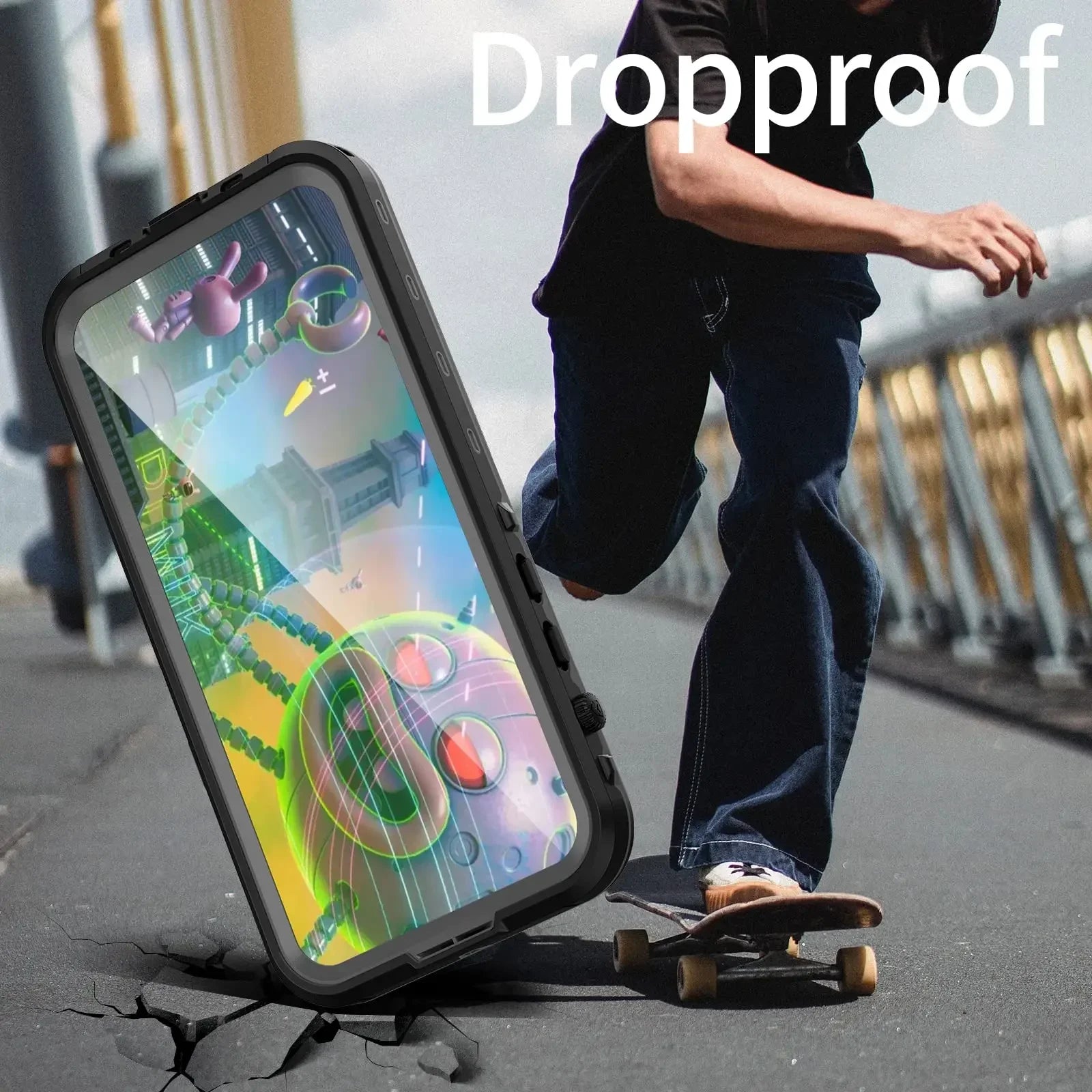 Premium IP68 Waterproof Magnetic Case with MagSafe for Apple iPhone 16/16e, 15, 14, 13, 12 Pro Max, Pro, Plus & Mini: 360° Full Protection Case, Military Armor Design | Dustproof, Shockproof Cover with Camera Protection | Ideal for Diving and Swimming