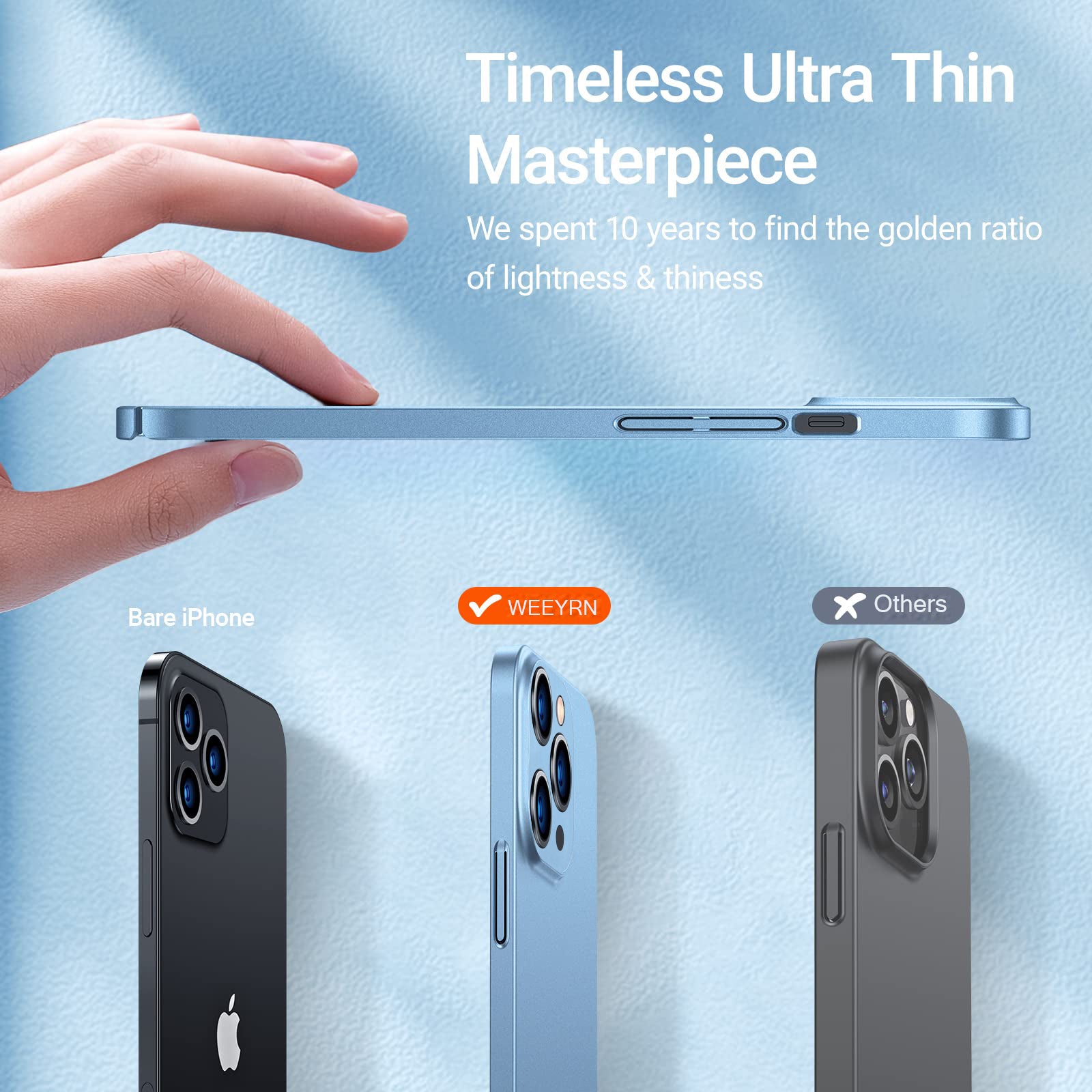 Magnetic Ultra-Thin Car Mount For Apple iPhone 16/15/14/13/12 Pro Max Plus Mini Case | Shockproof Matte Lightweight Protective Cover