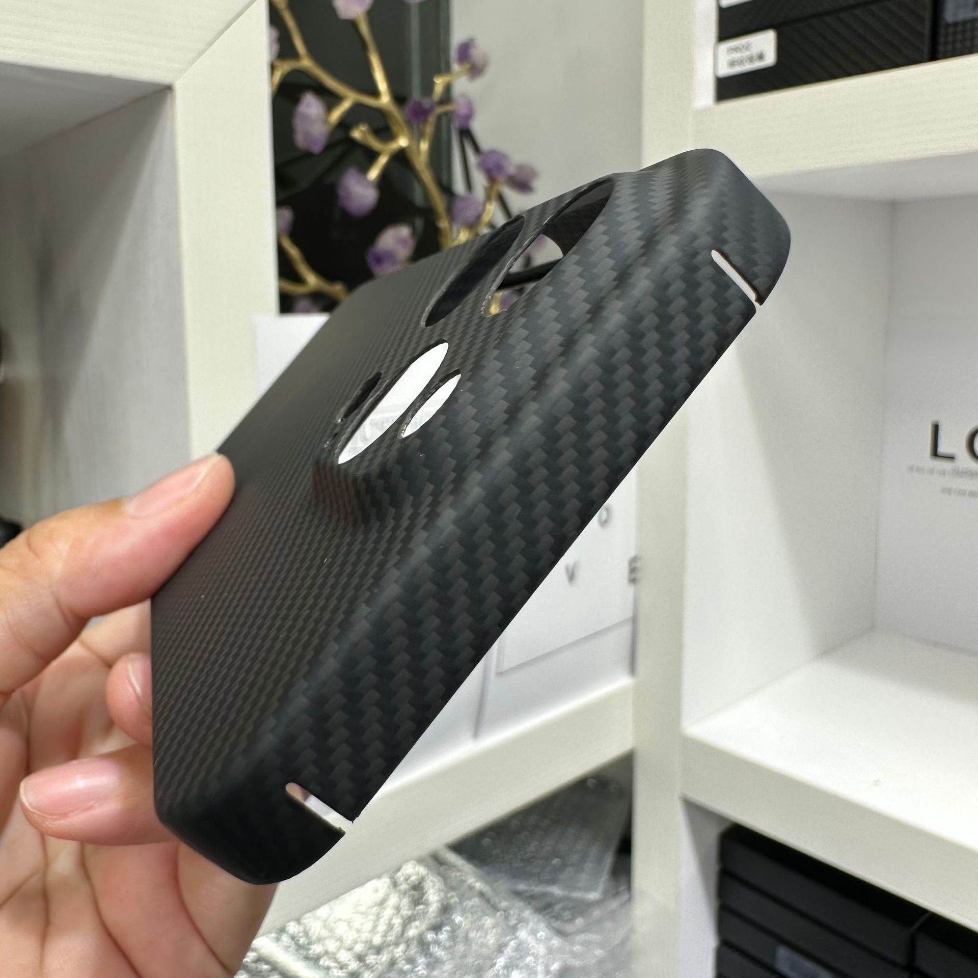 Premium Apple iPhone Case | MagSafe Compatible, Camera Lens Protection, Screen Protection | Ultra Thin, Shockproof, Magnetic, Full All-Around Protection Cover – Carbon Fiber Texture, Soft TPU, Lightweight, Waterproof, Anti-Scratch, Anti-Fingerprint