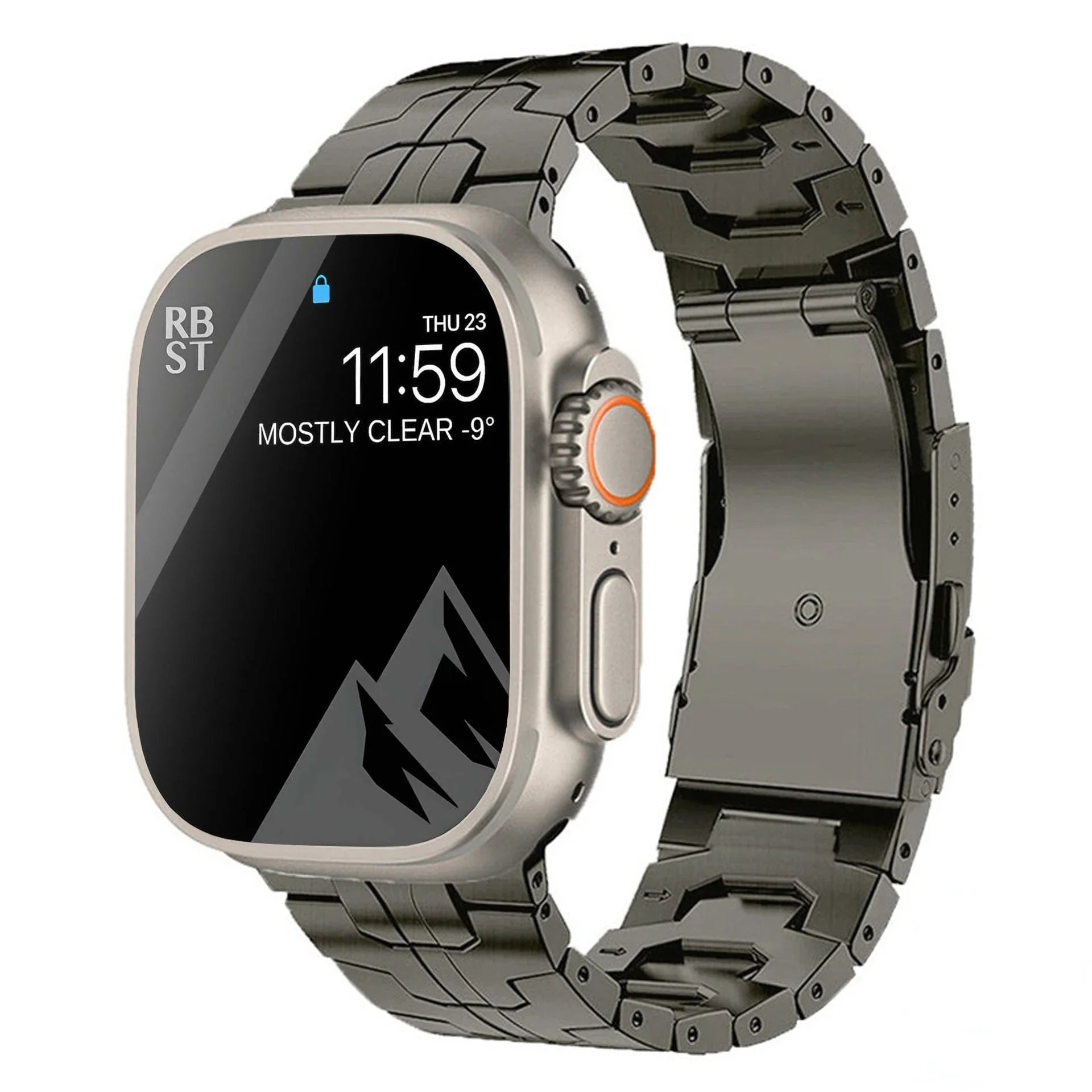 Luxus Apple Watch Armband 41mm 45mm 40mm 44mm - Herren Business Edelstahl-Armband für iWatch Serie 9 8 7  - Phone Heaven Zone