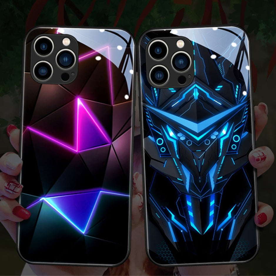 Luxus Ultra Dünne Apple iPhone LED Anruflicht Handyhülle 