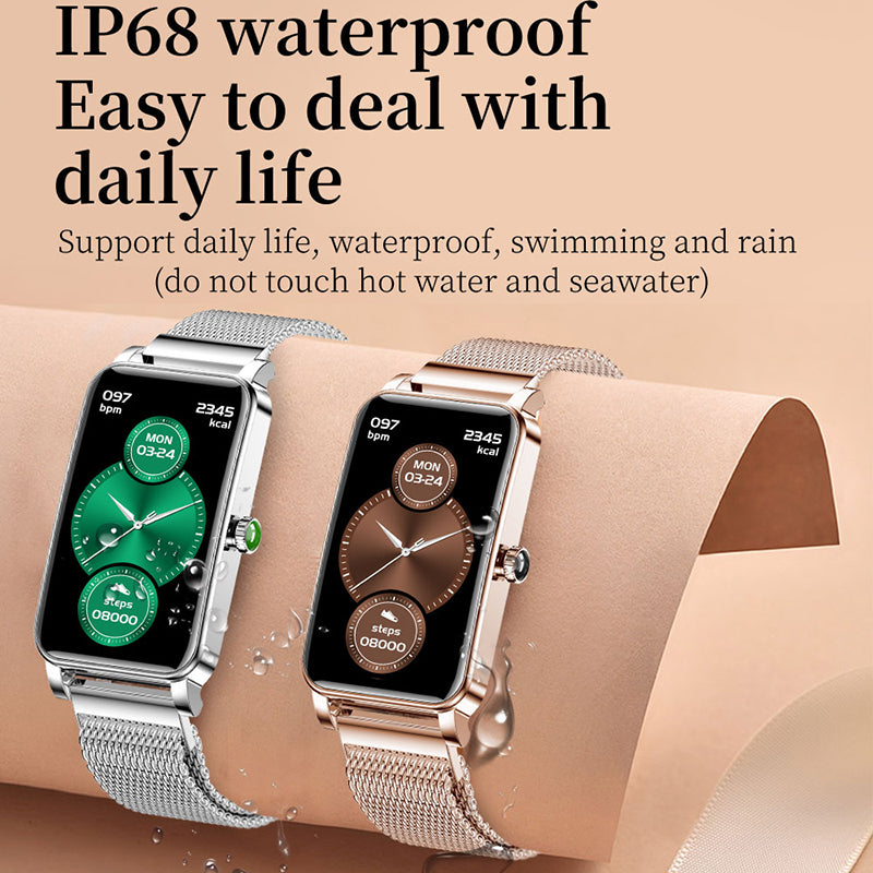 Premium Luxury Smartwatch for Women with Full Touch Screen, Bluetooth Calling, Waterproof IP67, Fitness & Health Tracker, Elegant Sport Design – Stylish Smart Watch for Daily Wear – Compatible with iOS & Android Smartphones – Limited Edition
