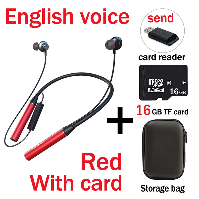 Hochwertige Bluetooth Kopfhörer: Bass, 180 Std. Ausdauer, Mikrofon, Stereo Neckband, Sport-Headset, TF-Karte | Kompatibel mit