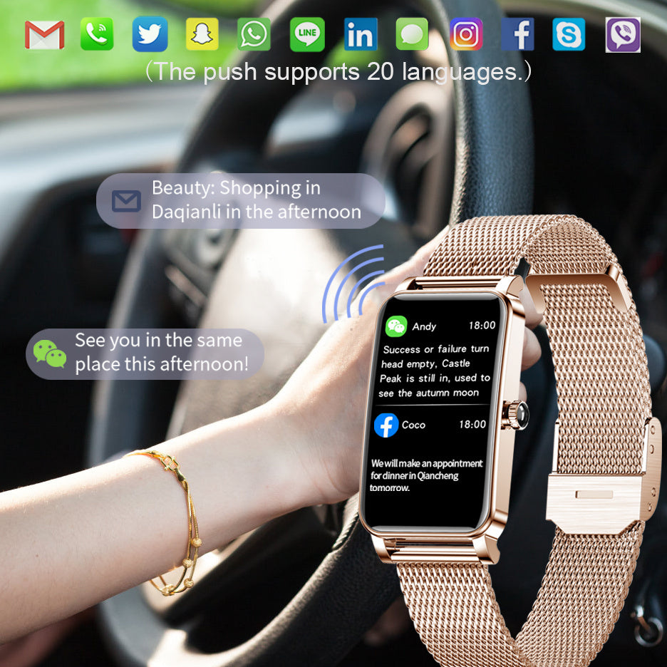 Premium Luxury Smartwatch for Women with Full Touch Screen, Bluetooth Calling, Waterproof IP67, Fitness & Health Tracker, Elegant Sport Design – Stylish Smart Watch for Daily Wear – Compatible with iOS & Android Smartphones – Limited Edition