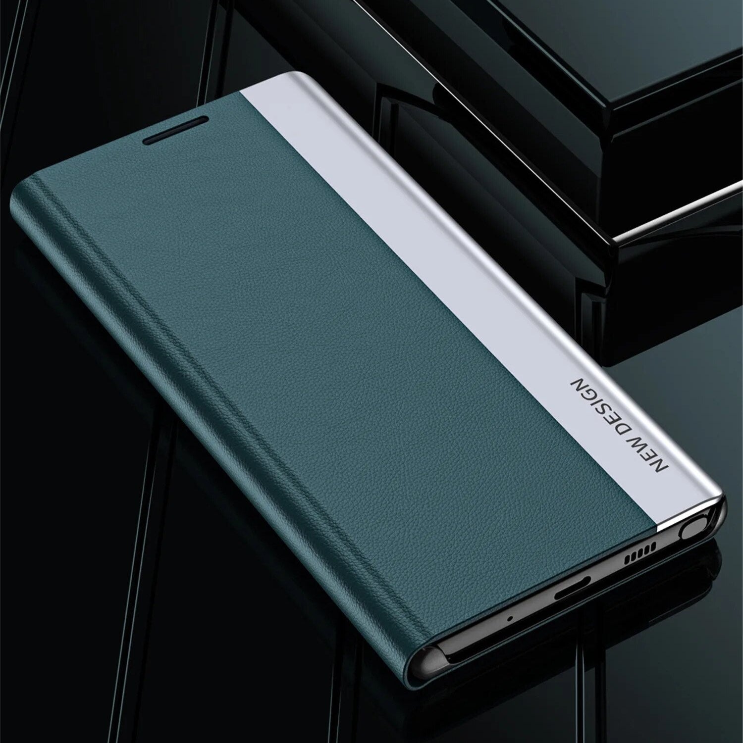 Premium Flip Hülle, MagSafe, Abdeckung, | Apple iPhone 14 13 11 15 Pro Max 12 Mini XS XR X SE 2020 6 6S 7 8 Plus - Stand Buch Cover Telefonhülle Magnetverschluss - Phone Heaven Zone